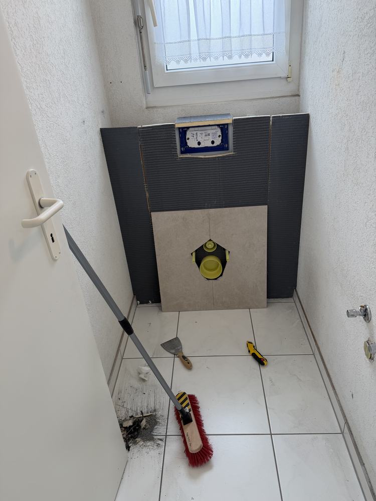Habillage du bâti-support et carrelage